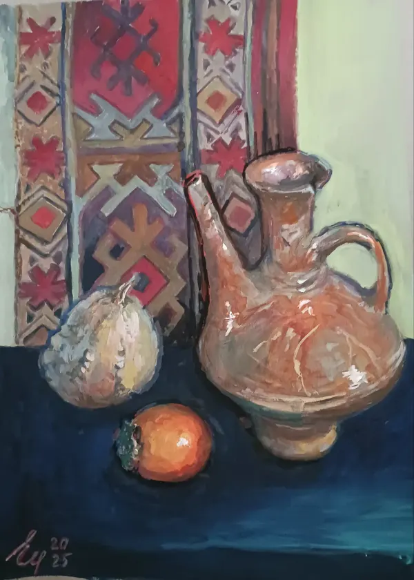 Кувшин и тайна, акварель — Elena Chudinova