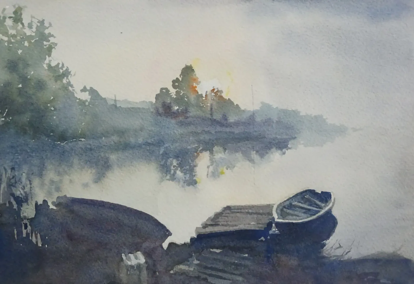 Тайна, акварель — Elena Chudinova