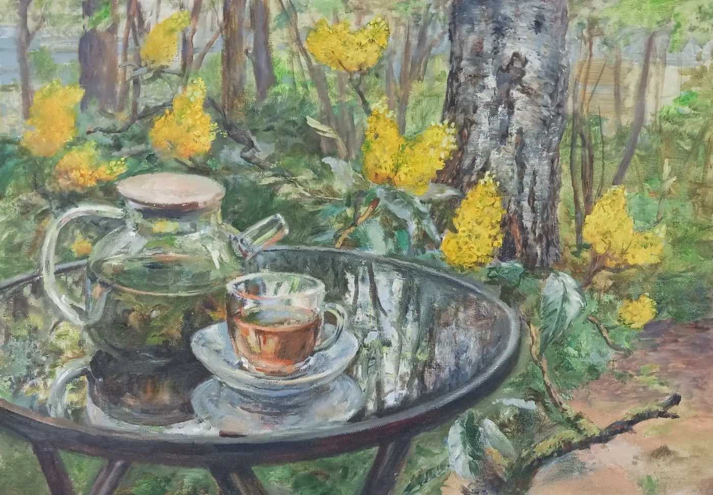 Чайный мрак, акварель — Elena Chudinova